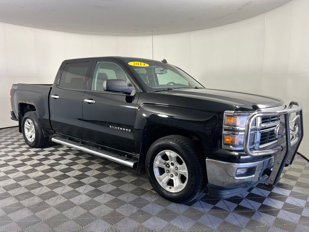 Black 2014 Chevrolet Silverado 1500 Pickup Truck Four-Wheel Drive 6-Speed Automatic Overdrive