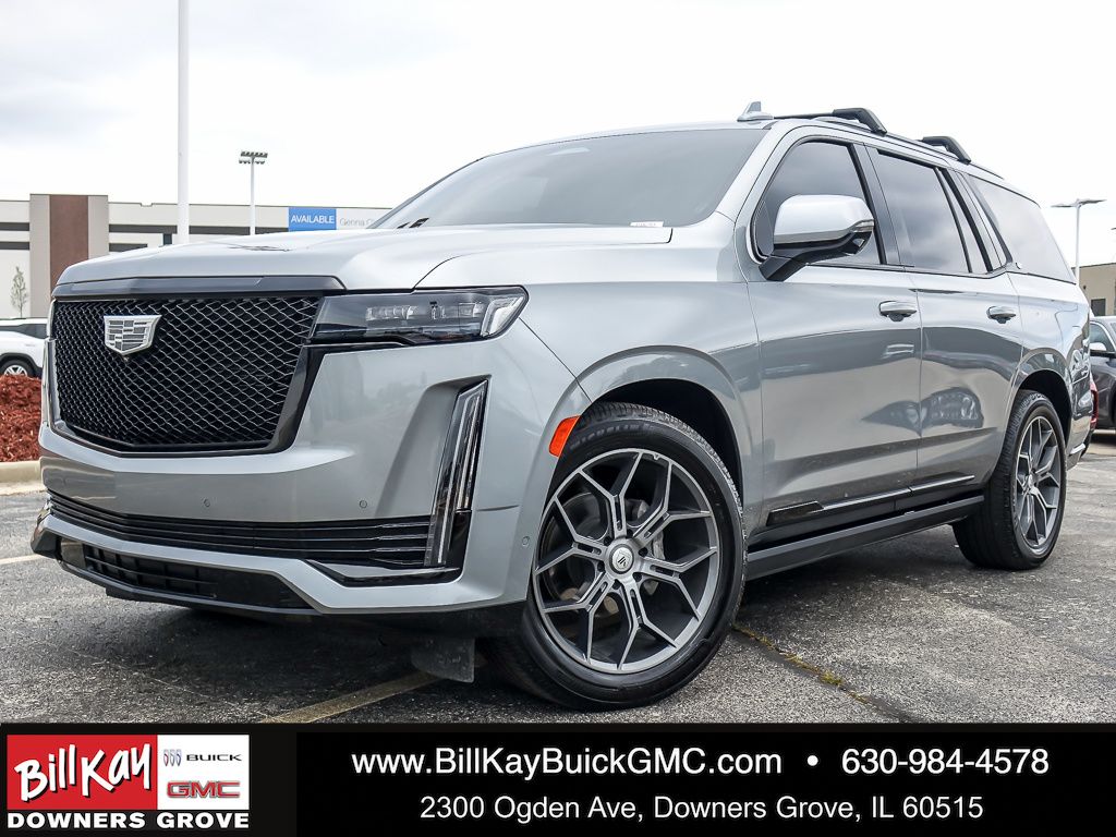 Argent Silver Metallic 2023 Cadillac Escalade SUV / Crossover Four-Wheel Drive Automatic