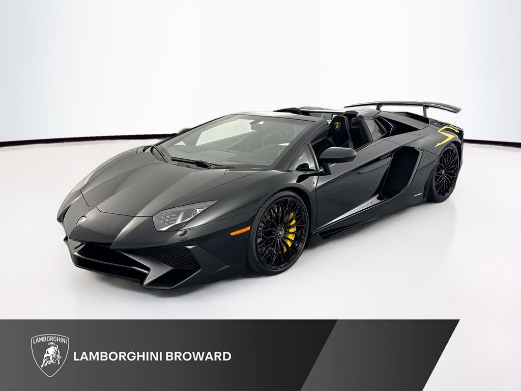 2017 Lamborghini Aventador Negro Coupé Tracción en las cuatro ruedas 7 velocidades Automática