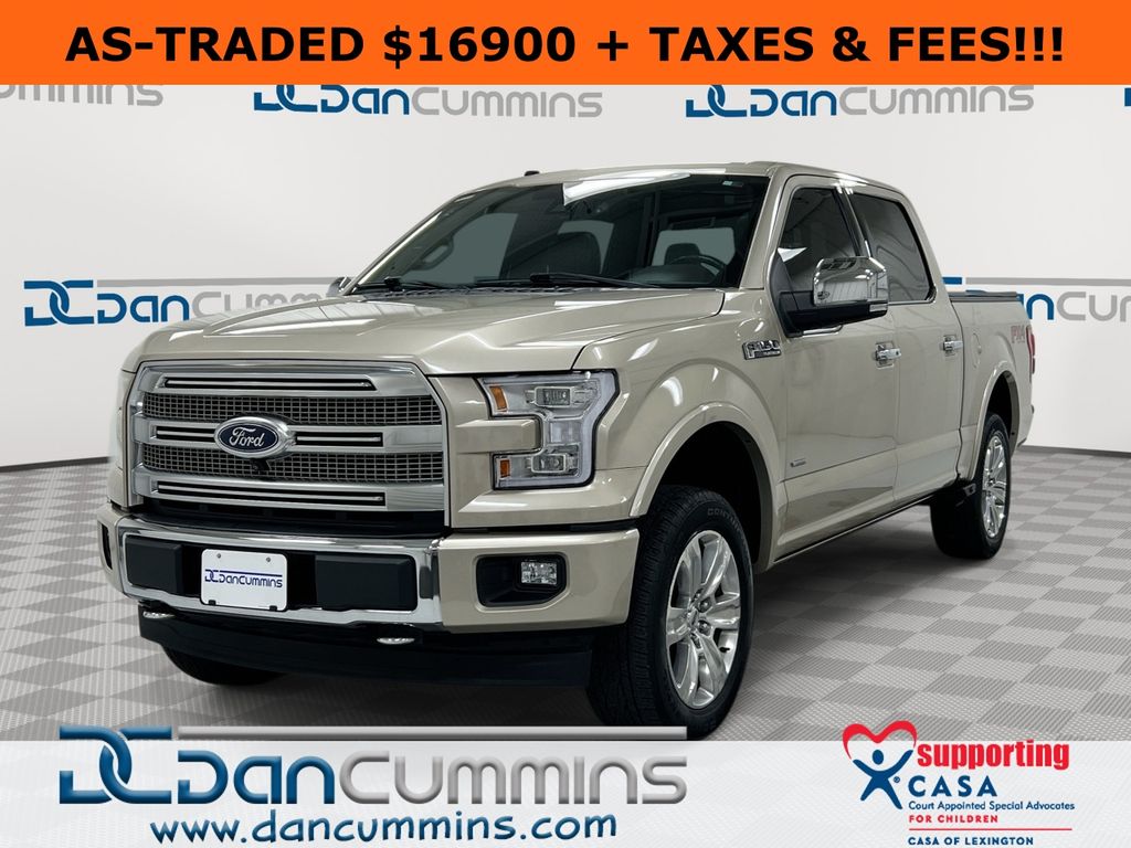 White Gold 2017 Ford F-150 Pickup Truck Four-Wheel Drive Automatic