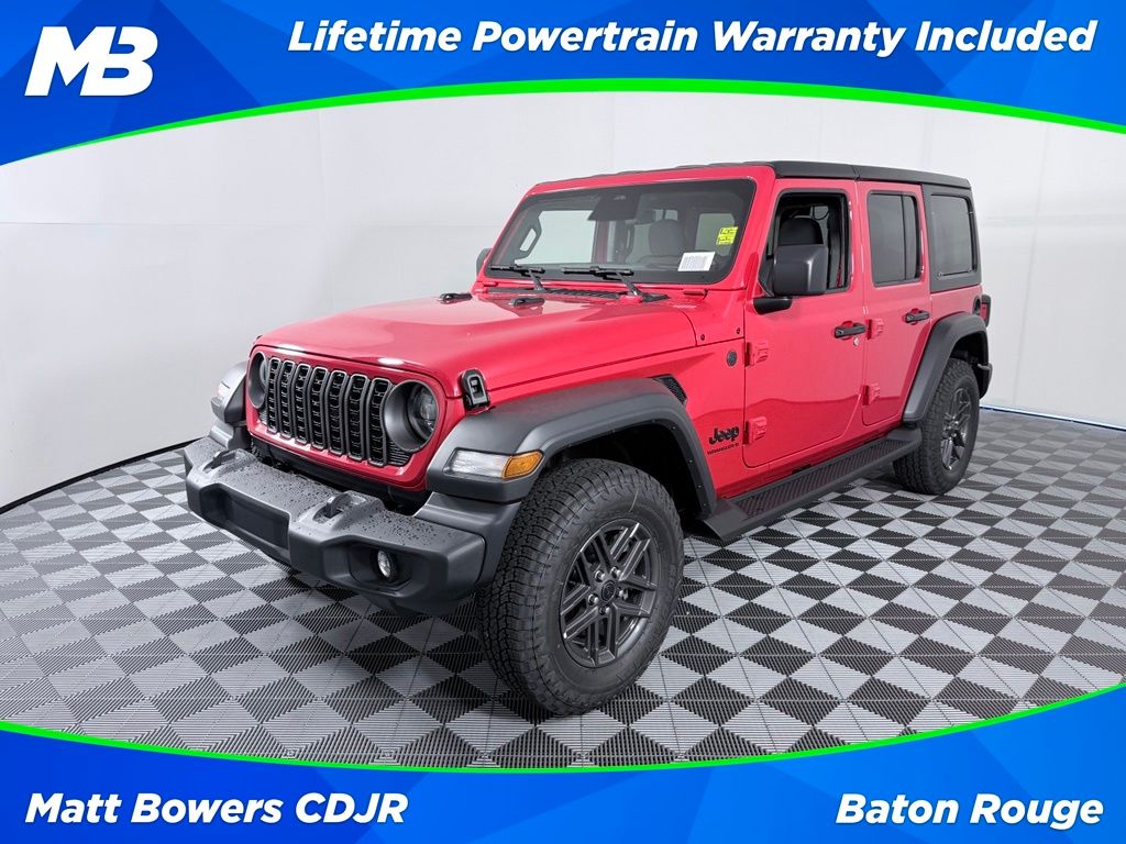 Firecracker Red Clearcoat 2026 Jeep Wrangler SUV / Crossover Four-Wheel Drive 6-Speed Manual