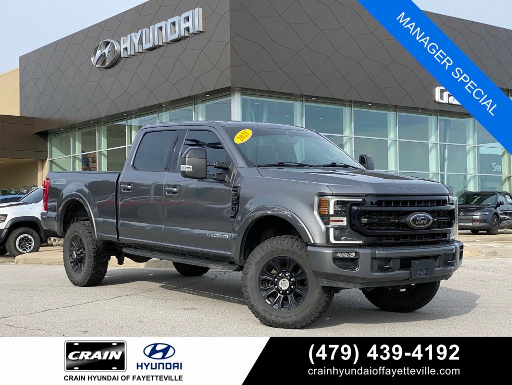 Gray Metallic 2021 Ford F-250 Super Duty Pickup Truck Four-Wheel Drive Automatic