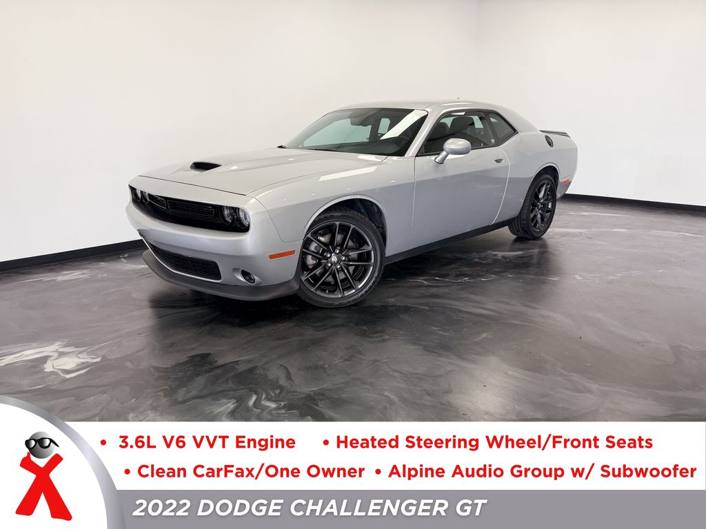 Triple Nickel Clearcoat 2022 Dodge Challenger GT AWD Coupe All-Wheel Drive 8-Speed Automatic