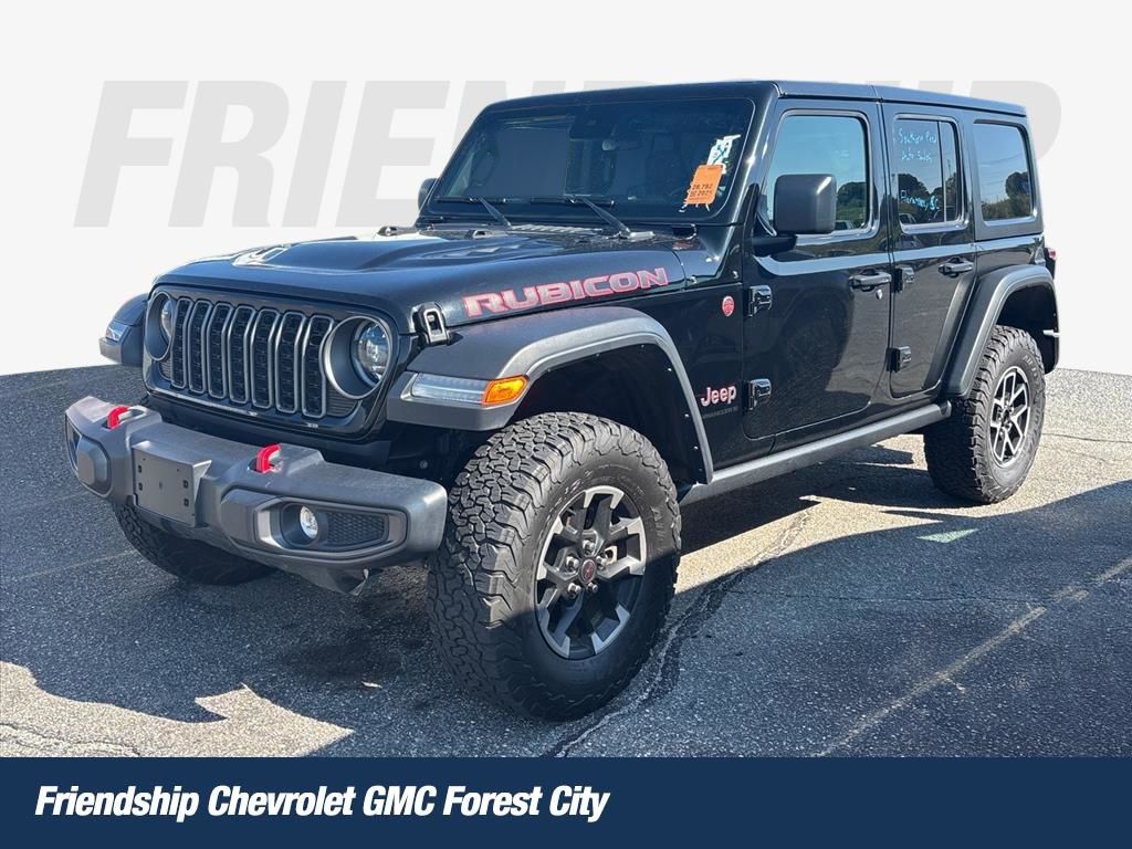 Black Clearcoat 2025 Jeep Wrangler Rubicon 4-Door 4WD SUV / Crossover Four-Wheel Drive 8-Speed Automatic