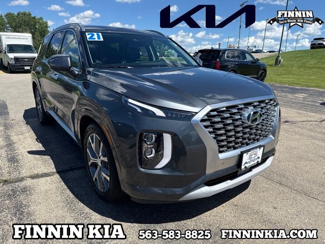 Gray (Steel Graphite) 2021 Hyundai Palisade SUV / Crossover All-Wheel Drive 8-Speed Automatic