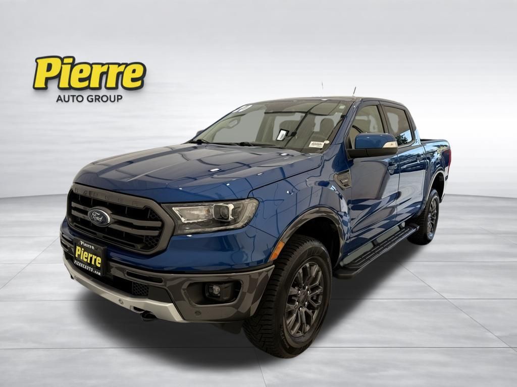 Lightning Blue 2020 Ford Ranger Lariat SuperCrew 4WD Pickup Truck Four-Wheel Drive Automatic