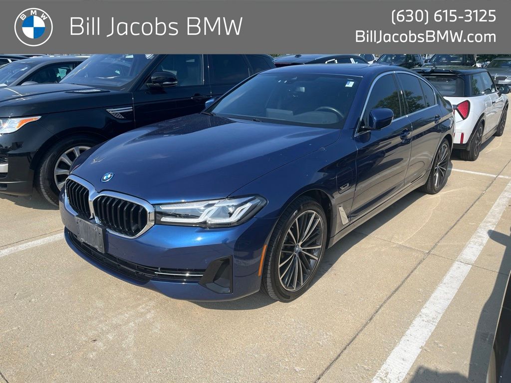 Phytonic Blue Metallic 2023 BMW 5 Series Sedan All-Wheel Drive 8-Speed Automatic