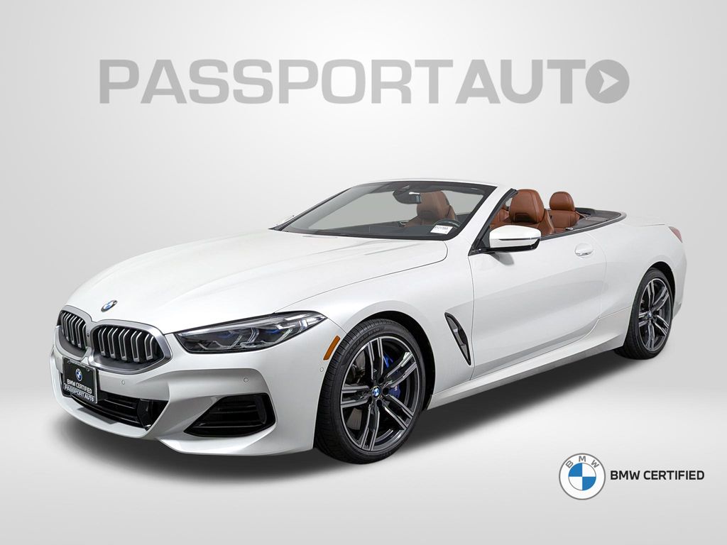 Mineral White Metallic 2024 BMW 8 Series Convertible All-Wheel Drive 8-Speed Automatic