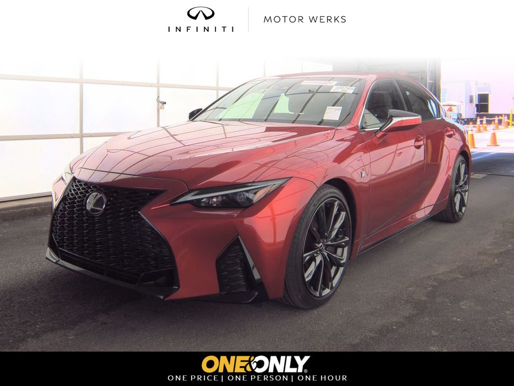 Infrared 2024 Lexus IS 350 F Sport RWD Sedan Rear-Wheel Drive 8-Speed Automatic