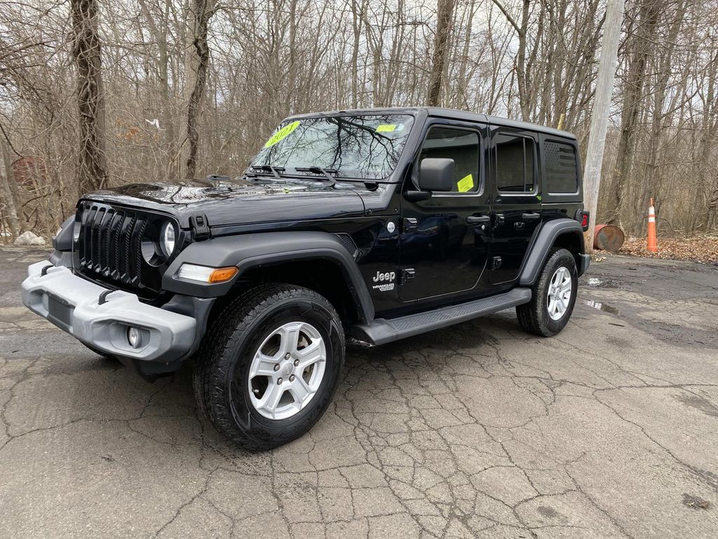 Black Clearcoat 2021 Jeep Wrangler Unlimited Sport S 4WD SUV / Crossover Four-Wheel Drive 8-Speed Automatic