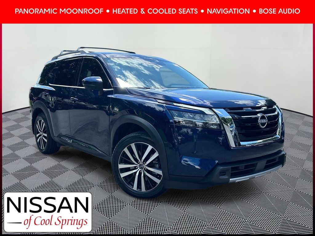 Deep Ocean Blue 2023 Nissan Pathfinder SUV / Crossover Front-Wheel Drive 9-Speed Automatic