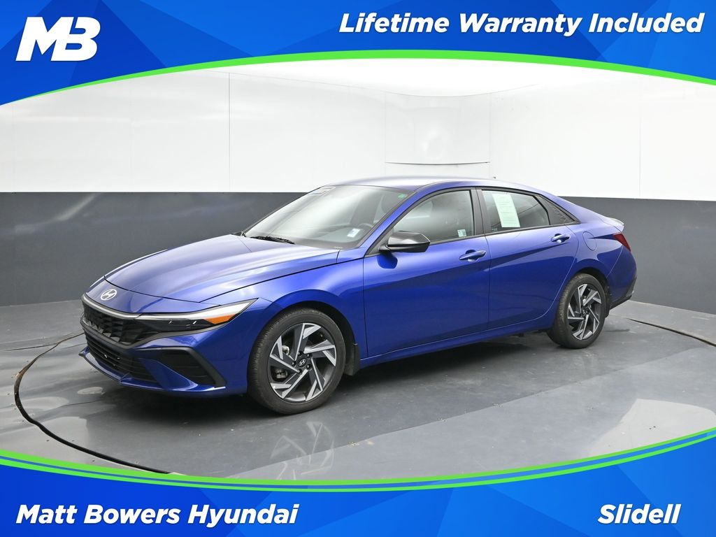Intense Blue 2025 Hyundai Elantra Sedan Front-Wheel Drive Continuously Variable Transmission