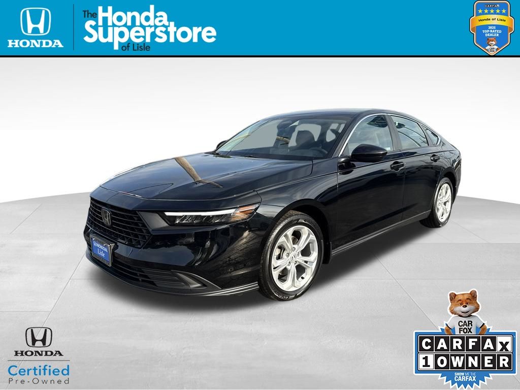 Crystal Black Pearl 2024 Honda Accord Sedan Front-Wheel Drive Continuously Variable Transmission