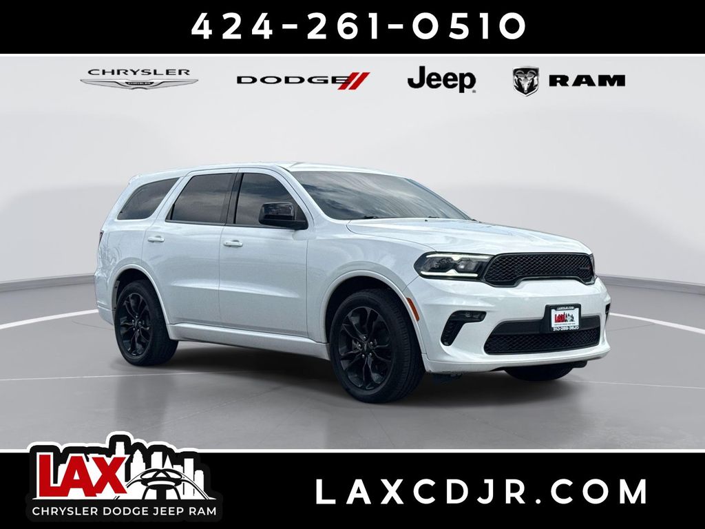 White 2021 Dodge Durango SXT Plus RWD SUV / Crossover Rear-Wheel Drive 8-Speed Automatic