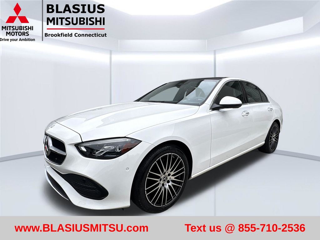 White 2023 Mercedes-Benz C-Class Sedan All-Wheel Drive 9-Speed Automatic