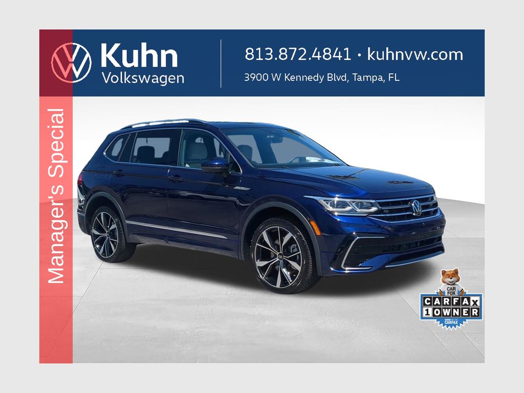 Atlantic Blue Metallic 2023 Volkswagen Tiguan SUV / Crossover All-Wheel Drive 8-Speed Automatic