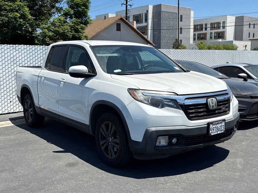 Platinum White Pearl 2020 Honda Ridgeline Pickup Truck All-Wheel Drive 9-Speed Automatic