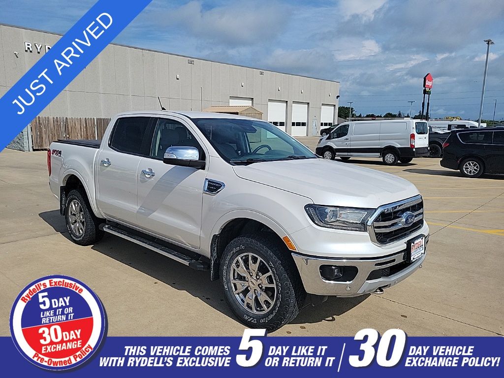 White Platinum Clearcoat 2019 Ford Ranger Pickup Truck Four-Wheel Drive Automatic