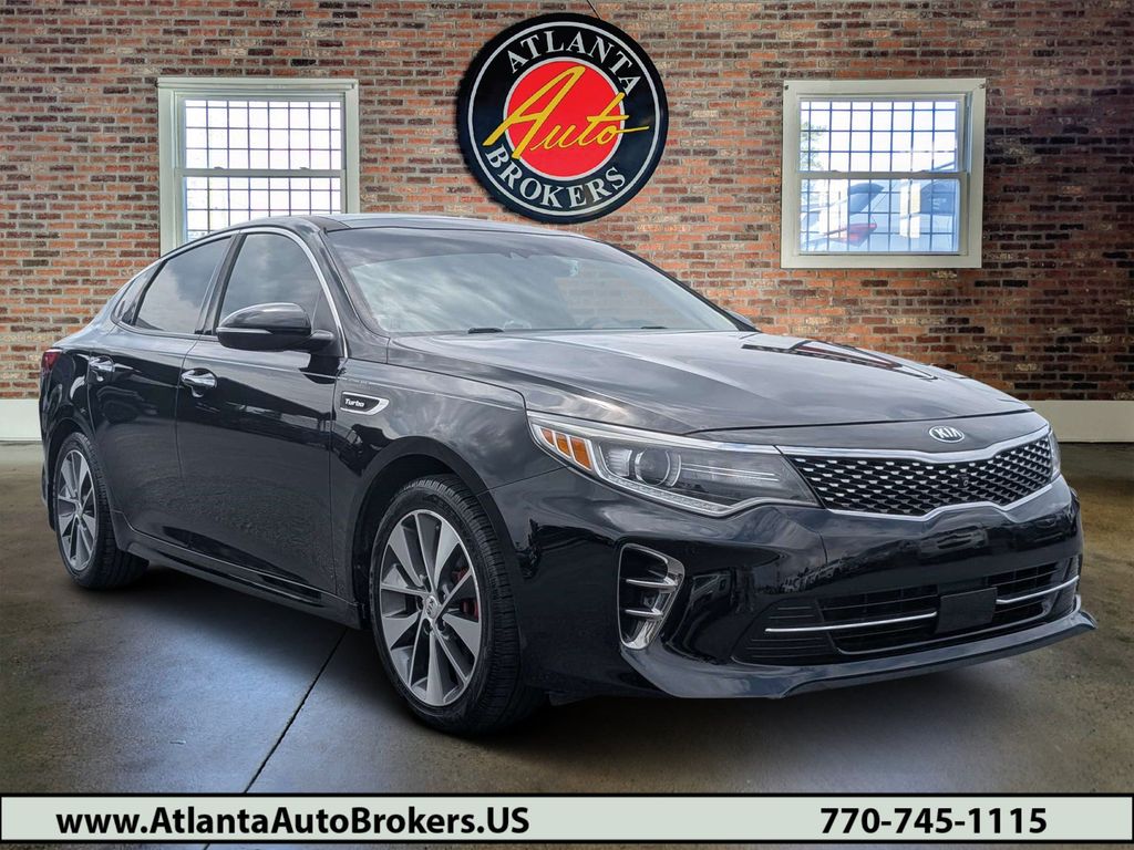 Ebony Black 2016 Kia Optima Sedan Front-Wheel Drive 6-Speed Automatic
