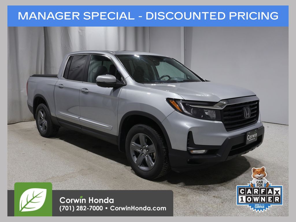 Lunar Silver Metallic 2023 Honda Ridgeline RTL AWD Pickup Truck All-Wheel Drive 9-Speed Automatic