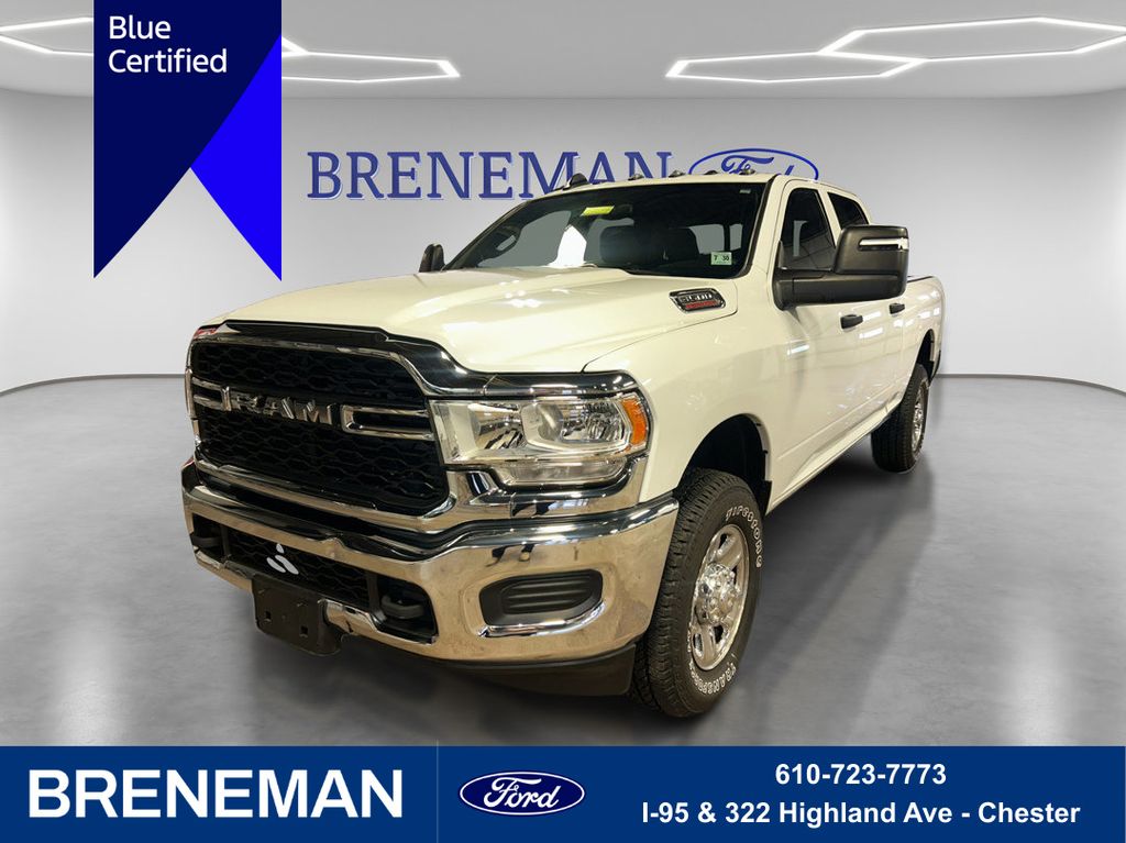 Bright White Clearcoat 2024 RAM 3500 Tradesman Crew Cab 4WD Pickup Truck Four-Wheel Drive 8-Speed Automatic