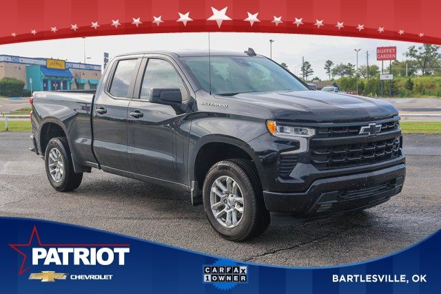 Black 2024 Chevrolet Silverado 1500 Pickup Truck Four-Wheel Drive Automatic