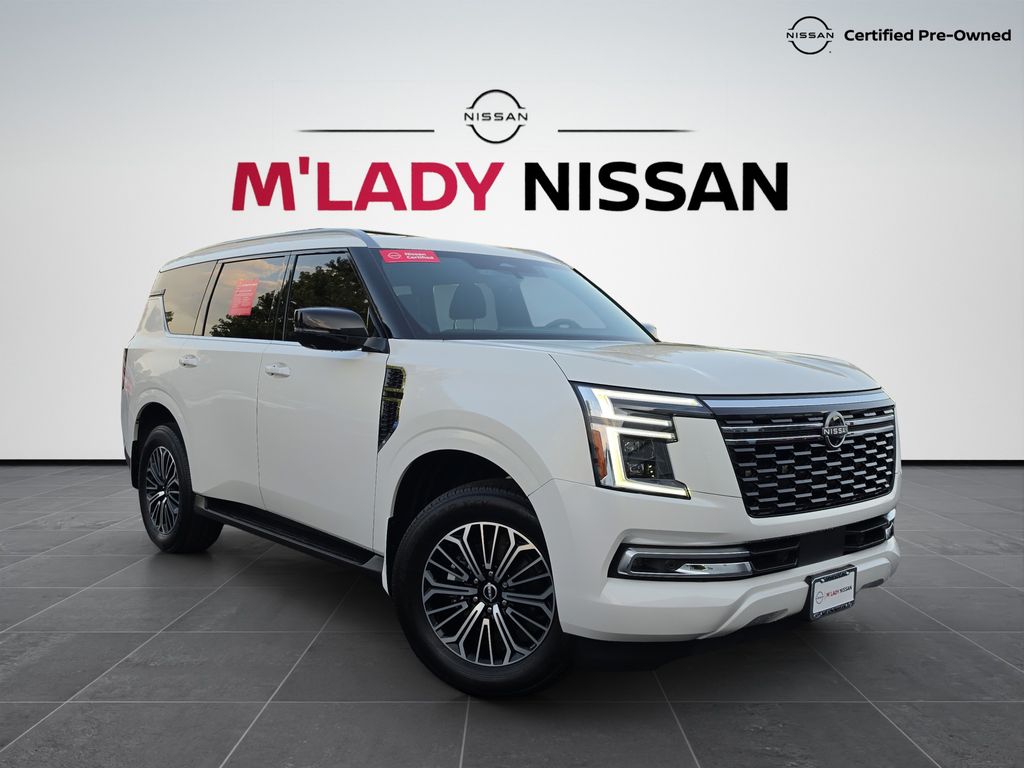 Aspen White 2025 Nissan Armada SUV / Crossover Four-Wheel Drive 9-Speed Automatic