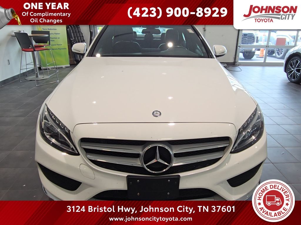 White 2015 Mercedes-Benz C-Class C 300 4MATIC Sedan All-Wheel Drive 7-Speed Automatic