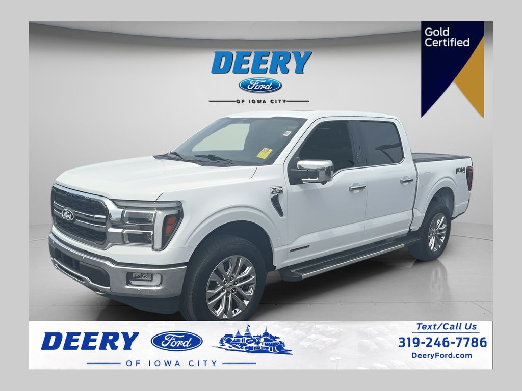 Oxford White 2024 Ford F-150 Pickup Truck Four-Wheel Drive 10-Speed Automatic