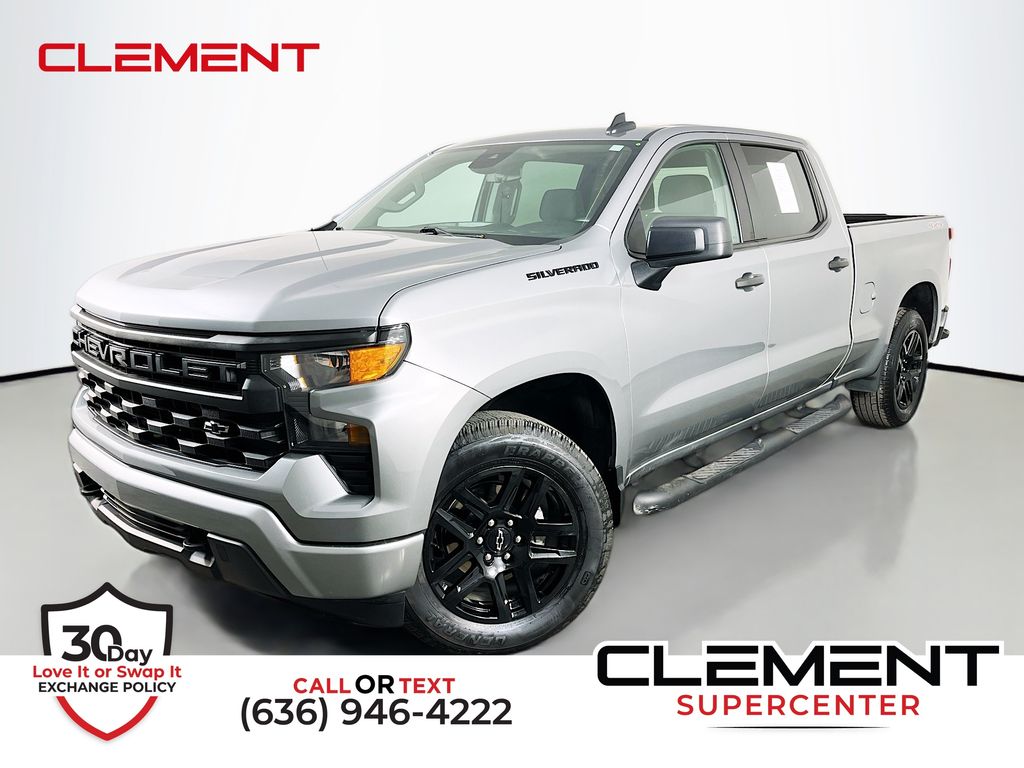Sterling Gray Metallic 2024 Chevrolet Silverado 1500 Pickup Truck Four-Wheel Drive 8-Speed Automatic
