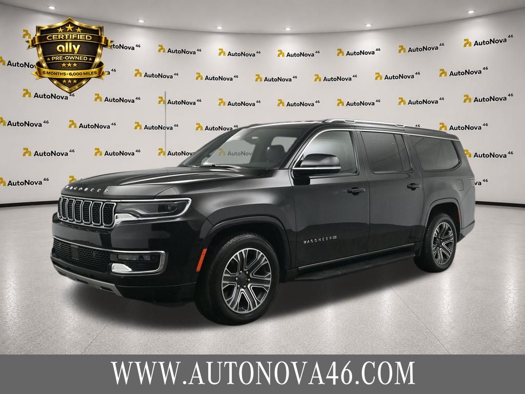Diamond Black Crystal Pearlcoat 2024 Jeep Wagoneer L SUV / Crossover Four-Wheel Drive 8-Speed Automatic