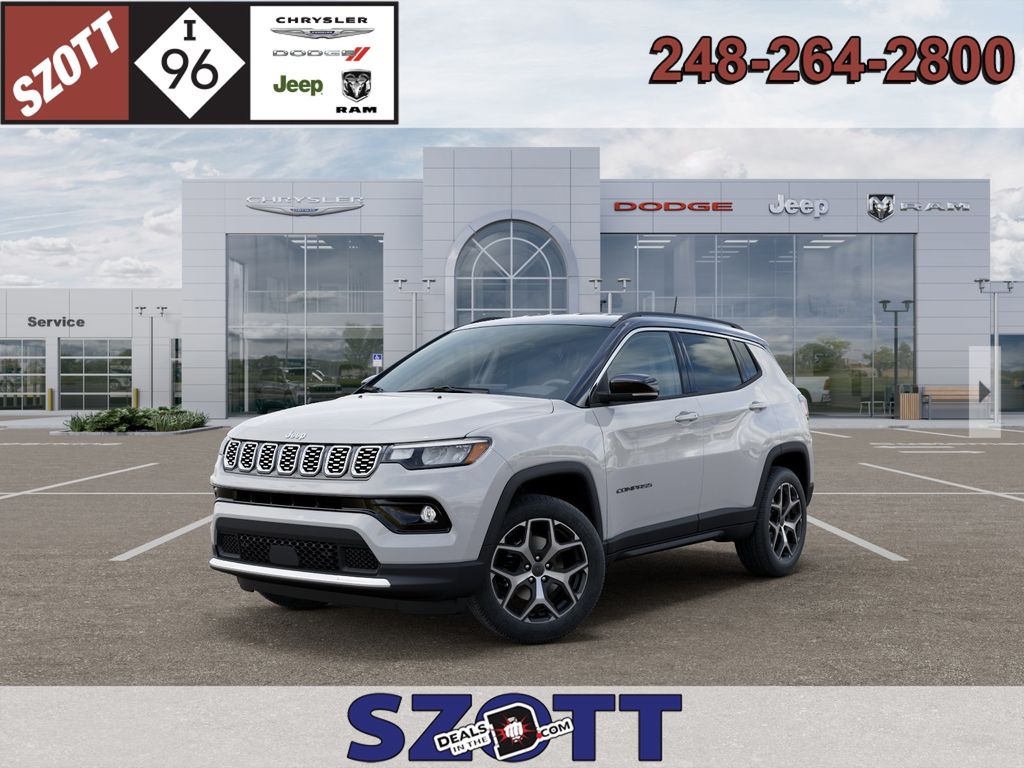 Bright White Clearcoat 2026 Jeep Compass Limited 4WD SUV / Crossover Four-Wheel Drive 8-Speed Automatic