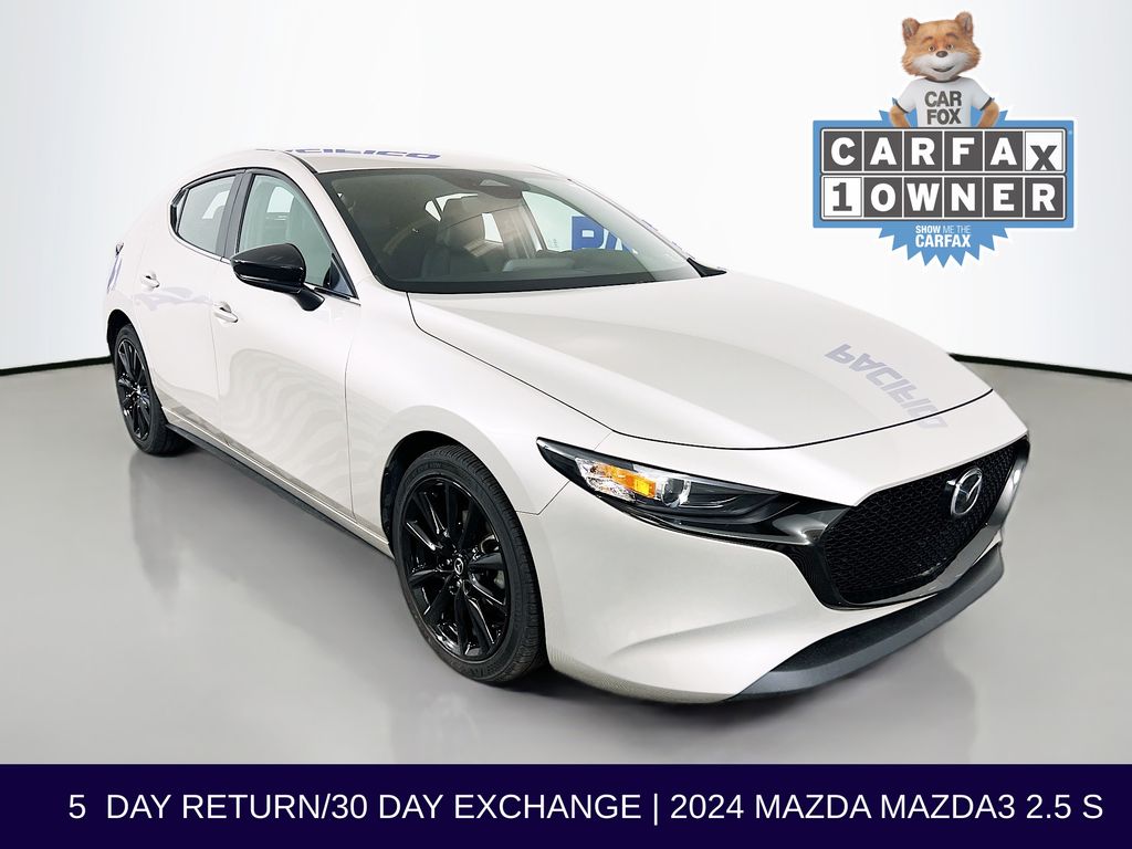 Gray (Platinum Quartz Metallic) 2024 Mazda MAZDA3 Hatchback Front-Wheel Drive 6-Speed Automatic