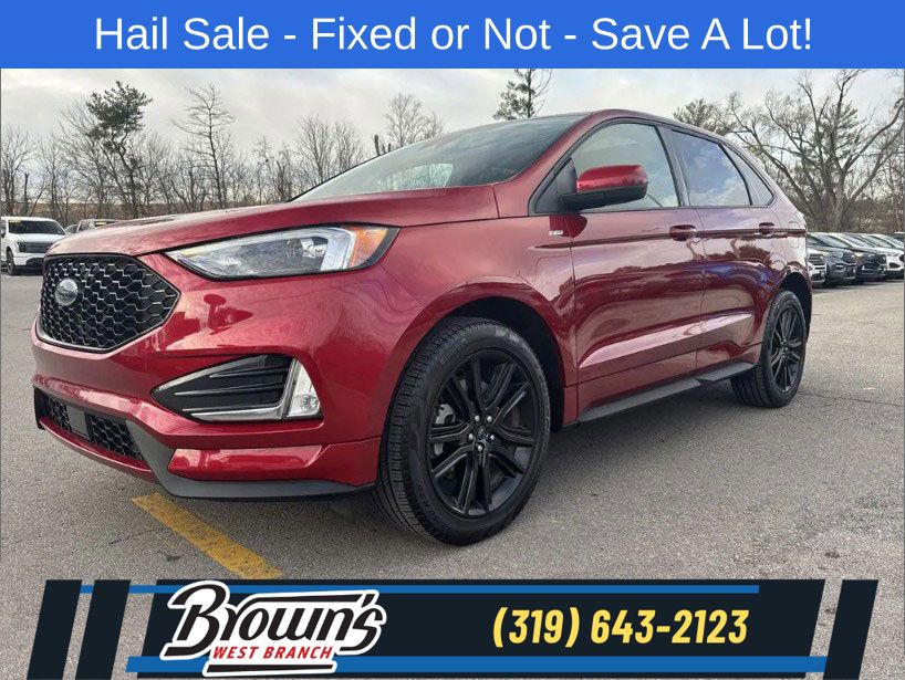 Red Metallic 2024 Ford Edge ST Line AWD SUV / Crossover All-Wheel Drive 8-Speed Automatic