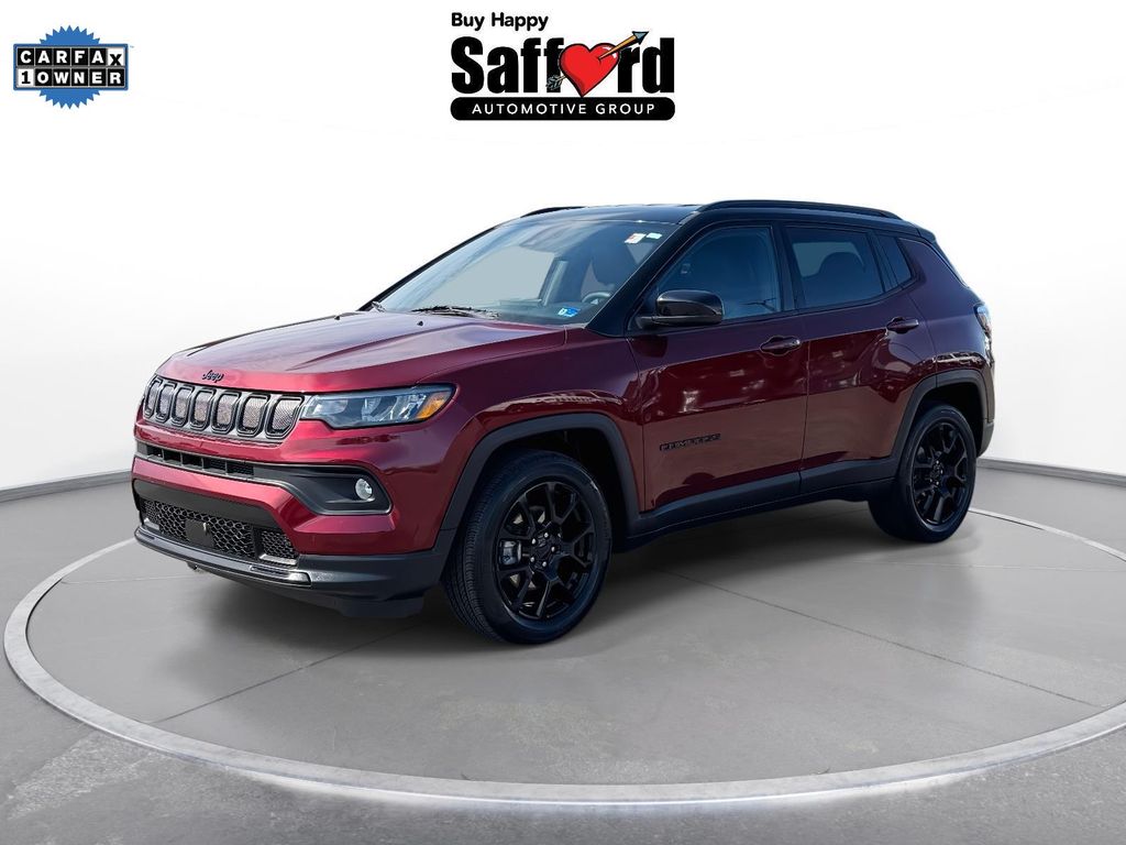 Velvet Red Pearlcoat 2022 Jeep Compass Altitude FWD SUV / Crossover Front-Wheel Drive 6-Speed Automatic