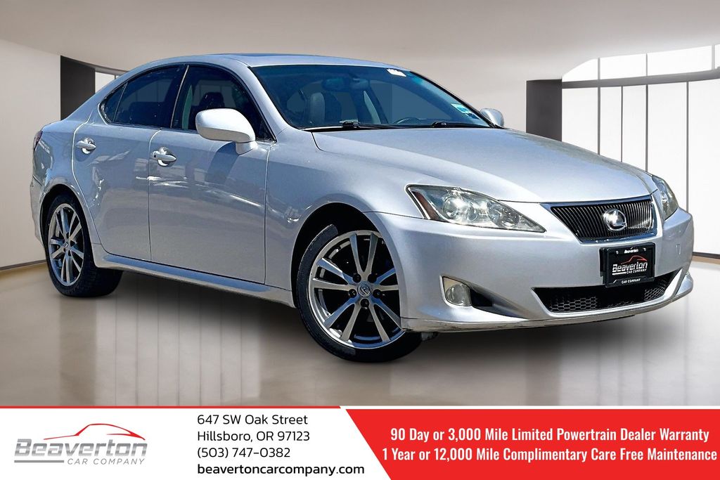 Silver 2008 Lexus IS Sedan Rear-Wheel Drive 6-Speed Automatic