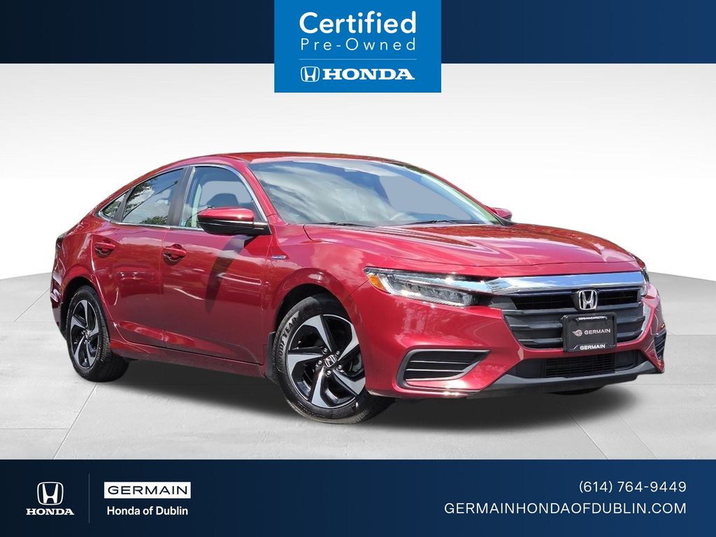 Radiant Red Metallic 2022 Honda Insight Sedan Front-Wheel Drive Continuously Variable Transmission