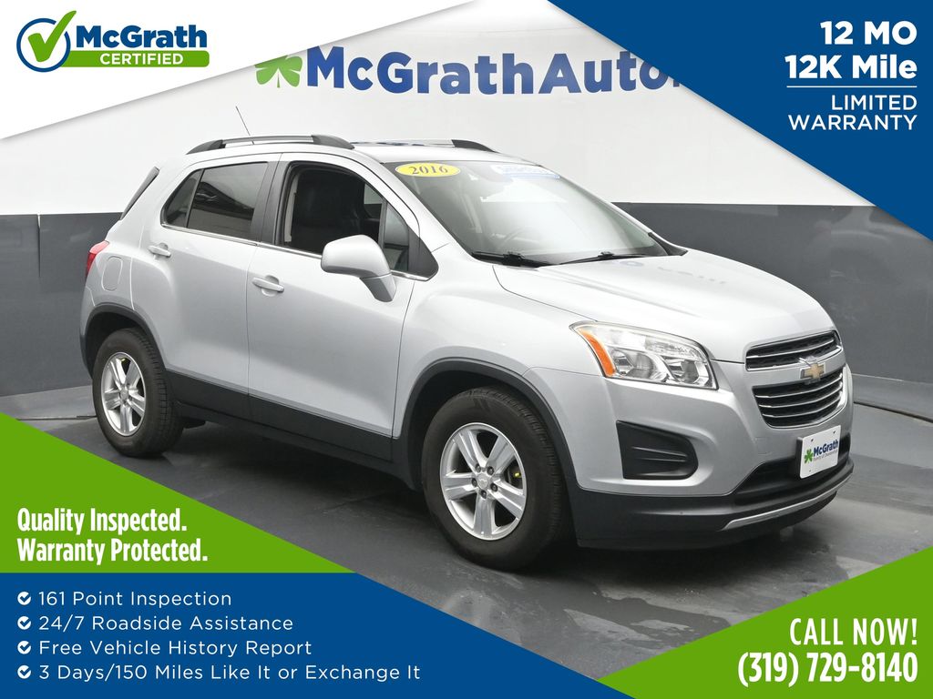 Silver Ice Metallic 2016 Chevrolet Trax SUV / Crossover Front-Wheel Drive 6-Speed Automatic