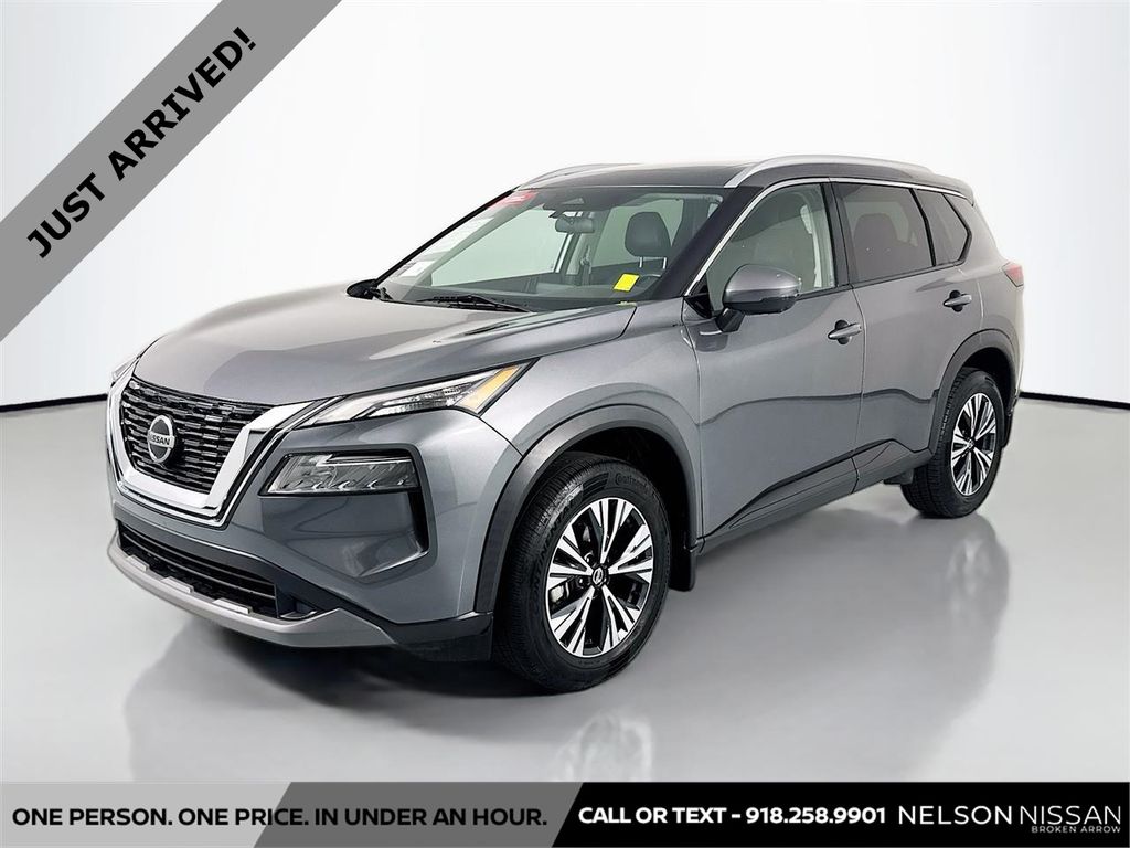 Gray (Gun Metallic) 2021 Nissan Rogue SV FWD SUV / Crossover Front-Wheel Drive Continuously Variable Transmission