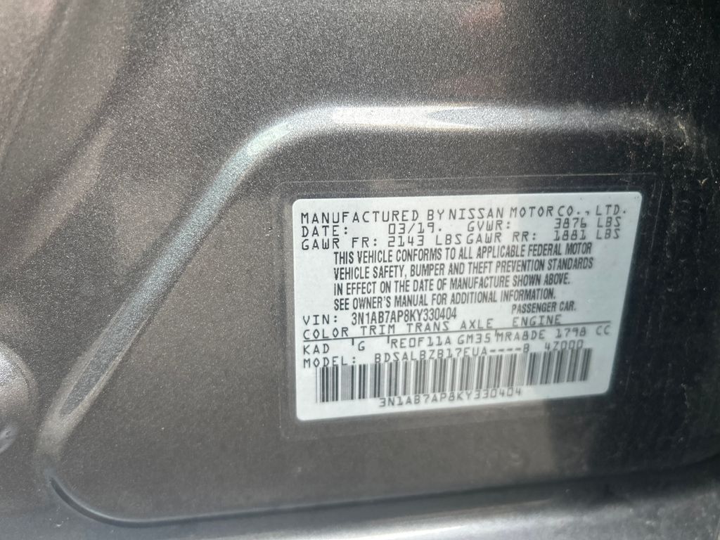 2019 Nissan Sentra S Gray at Subaru and VW of Moon Township