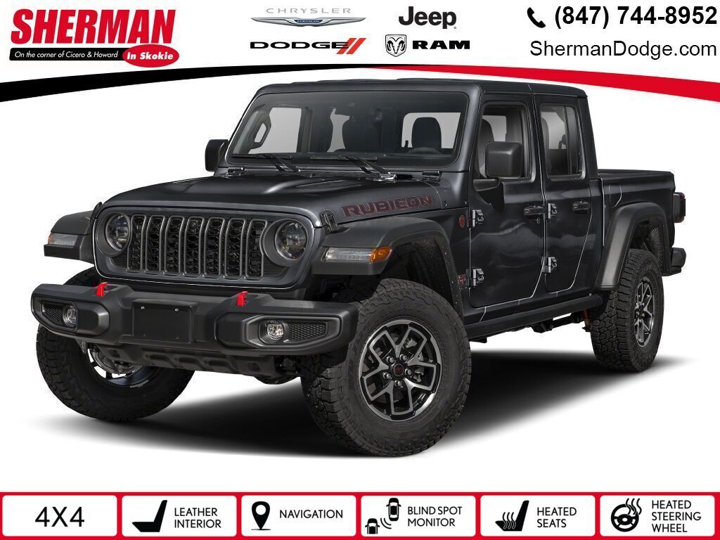 Black Clearcoat 2026 Jeep Gladiator Pickup Truck Four-Wheel Drive 8-Speed Automatic