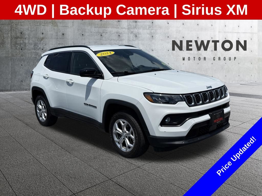 Bright White Clearcoat 2024 Jeep Compass SUV / Crossover Four-Wheel Drive 8-Speed Automatic