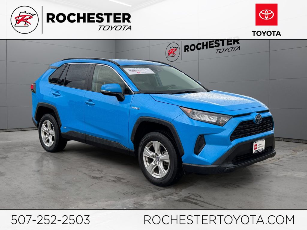 Blue Flame 2019 Toyota RAV4 Hybrid SUV / Crossover All-Wheel Drive Continuously Variable Transmission