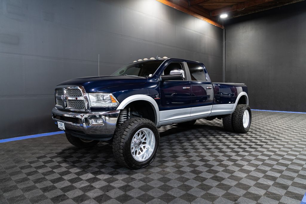 True Blue Pearlcoat 2013 RAM 3500 Pickup Truck Four-Wheel Drive 6-Speed Automatic