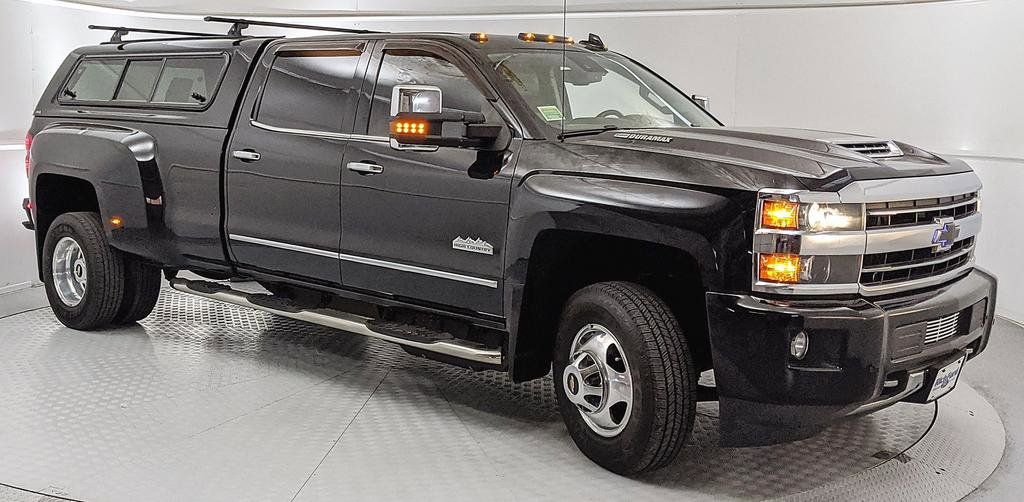 Black 2019 Chevrolet Silverado 3500HD High Country Crew Cab 4WD Pickup Truck Four-Wheel Drive 6-Speed Automatic