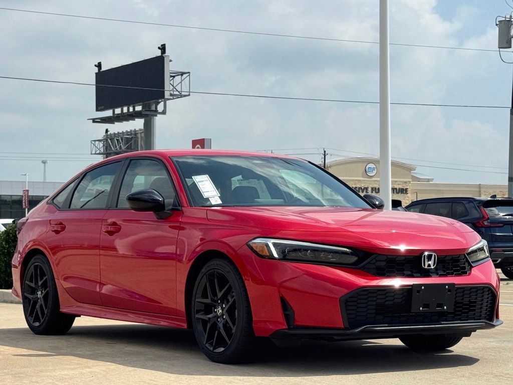 2026 Honda Civic Sport Red at Community Honda
