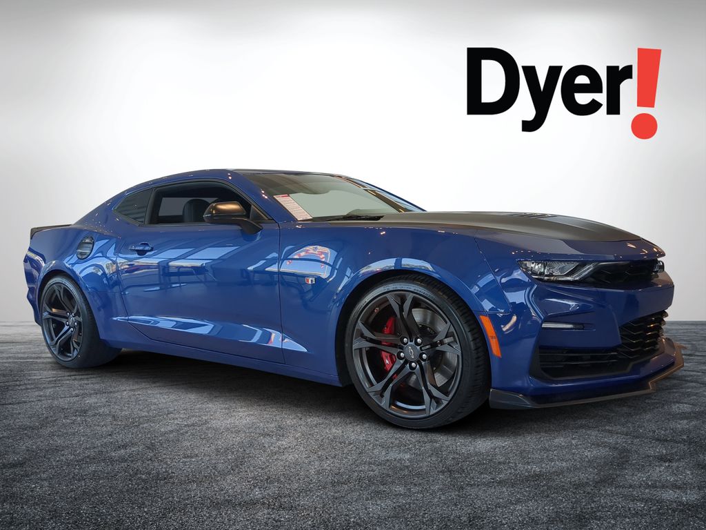 Riverside Blue Metallic 2021 Chevrolet Camaro Coupe Rear-Wheel Drive 6-Speed Manual