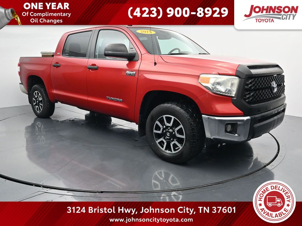 Barcelona Red Metallic 2015 Toyota Tundra Pickup Truck Four-Wheel Drive 6-Speed Automatic Overdrive