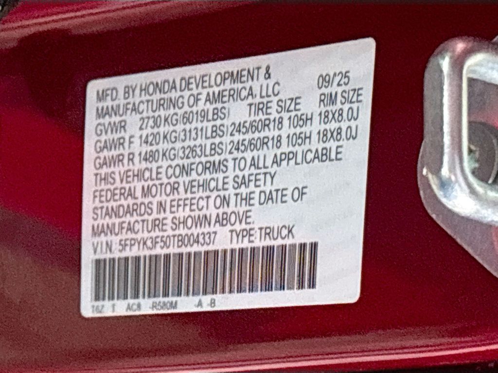 2026 Honda Ridgeline RTL