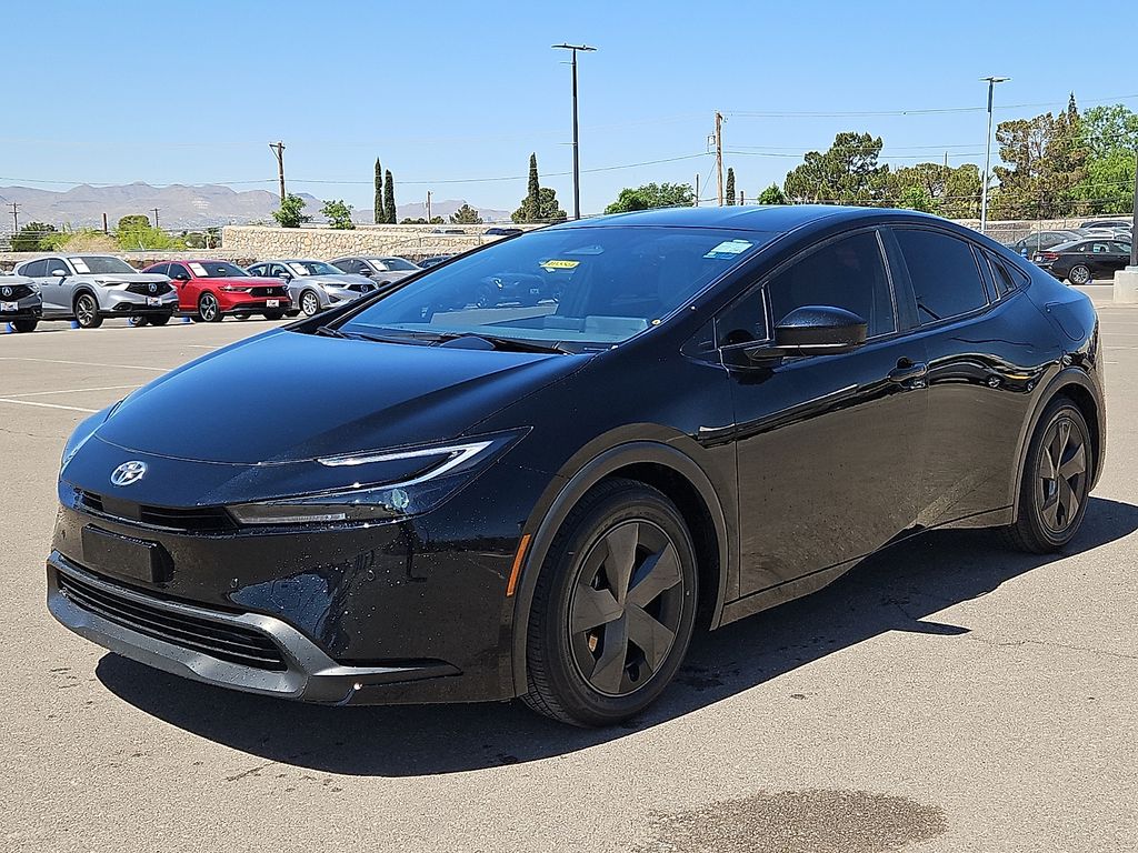 Midnight Black Metallic 2023 Toyota Prius LE FWD Hatchback Front-Wheel Drive Continuously Variable Transmission